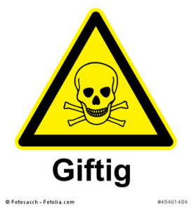 Schild - Achtung Giftig